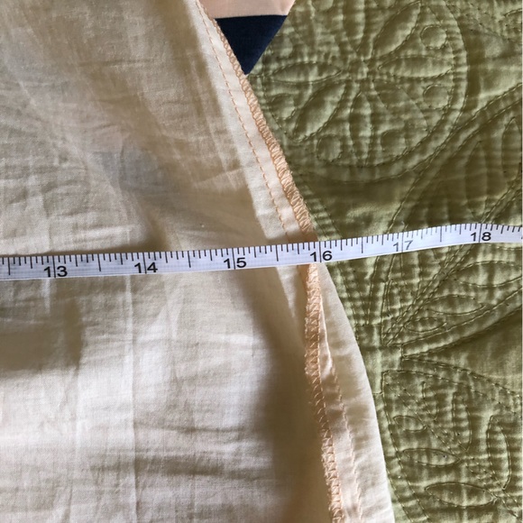 NWT;Sleeveless Dress; 4 Shoulder Straps;Midnight Blue & Rose Beige Line Patterns - Picture 9 of 12